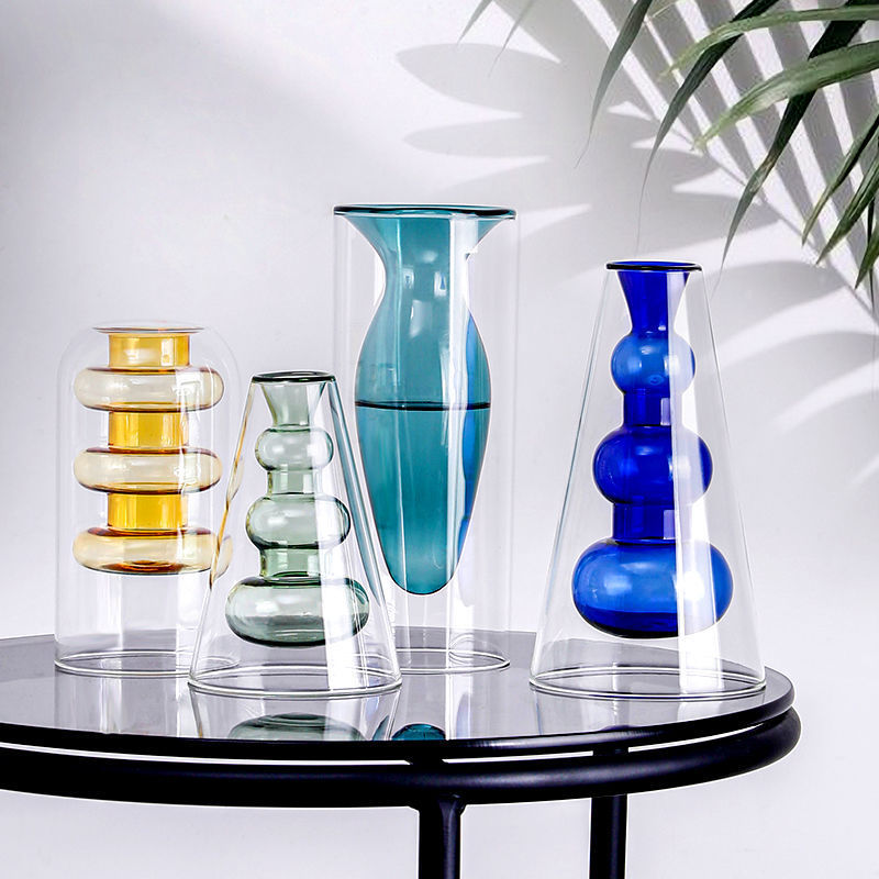Coloured Vase Blue - Float Jars