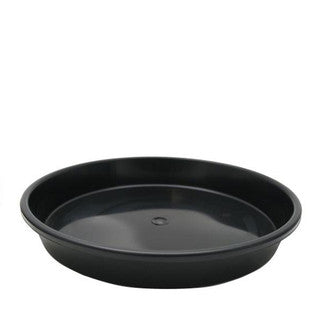 Black Plastic Saucer 300mm