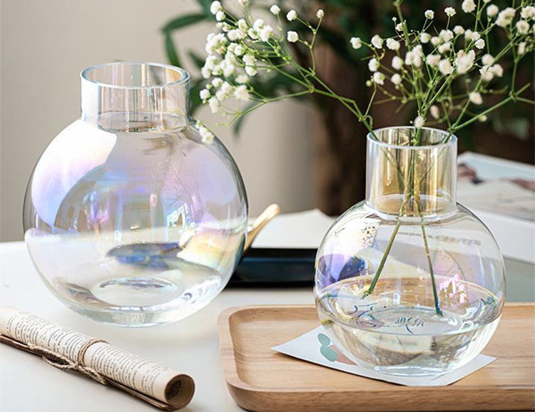 Rainbow Glass Vase - Hydroponic Jars