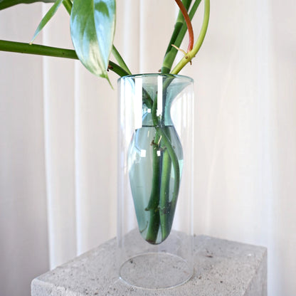 Coloured Vase Blue - Float Jars