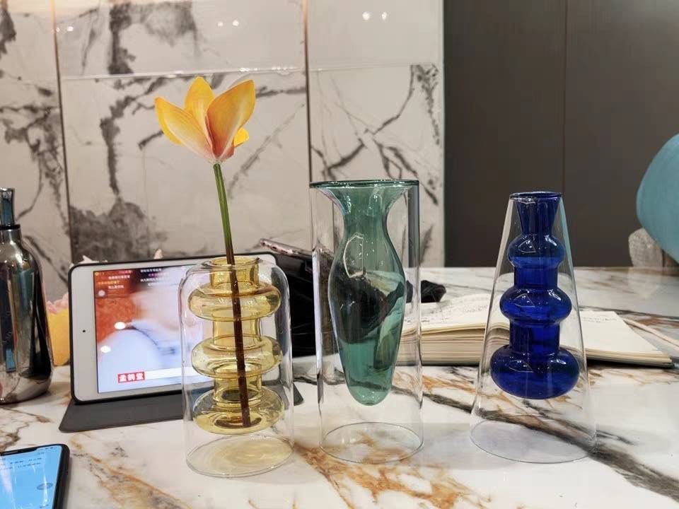 Coloured Vase Yellow - Float Jars
