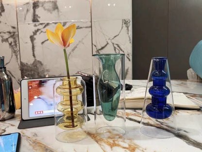 Coloured Vase Yellow - Float Jars