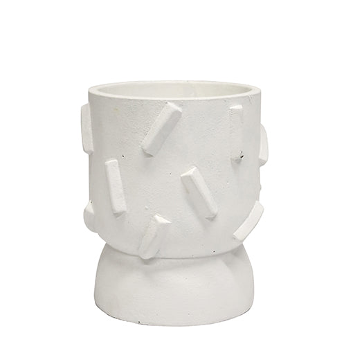 Leonard Self Watering Round Pot 200mm - Small (White)