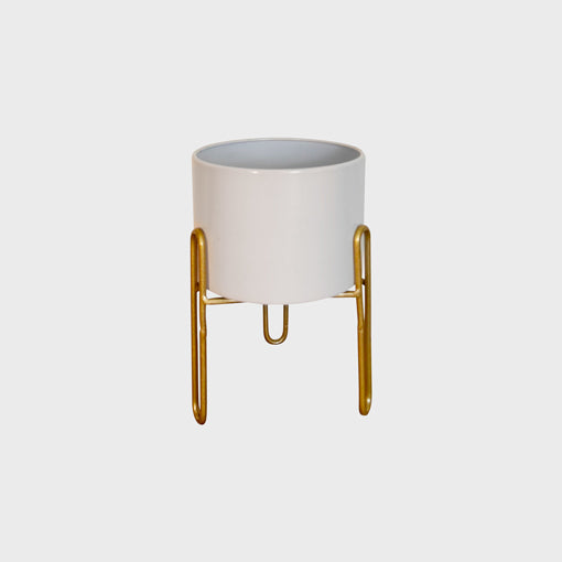 Nordic Elegance - Plant Stand - White Small 150mm