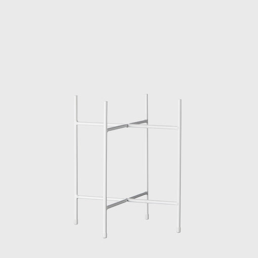 Iris Pot Stand Short White