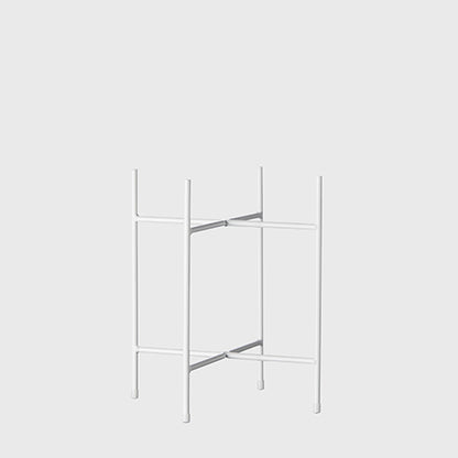 Iris Pot Stand Short White