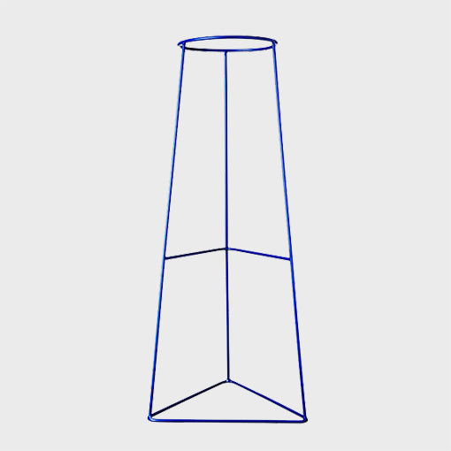 Metal Display Plant Stand Blue