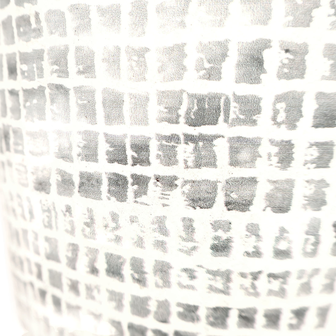 Pattern Pot 140mm Grey