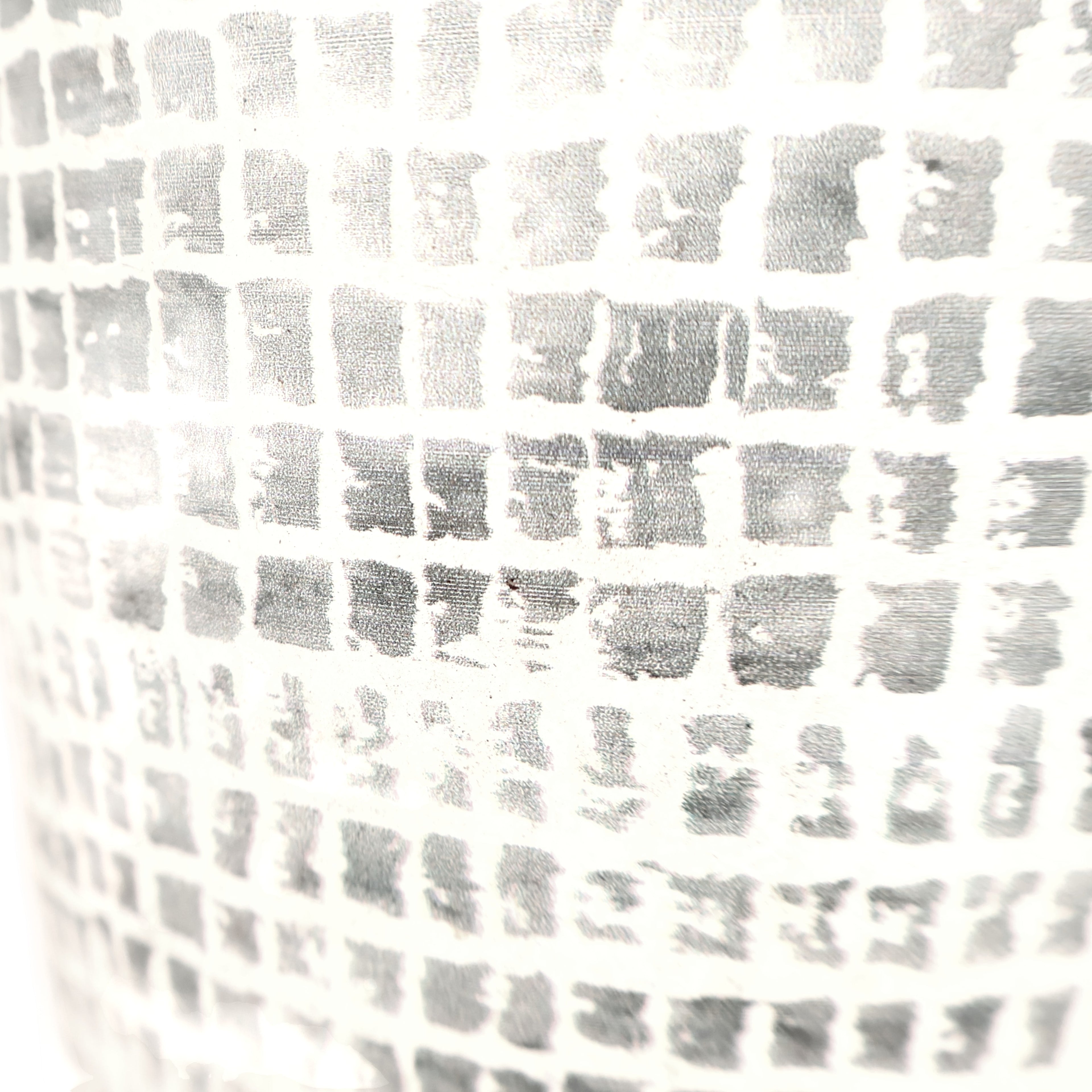 Pattern Pot 140mm Grey
