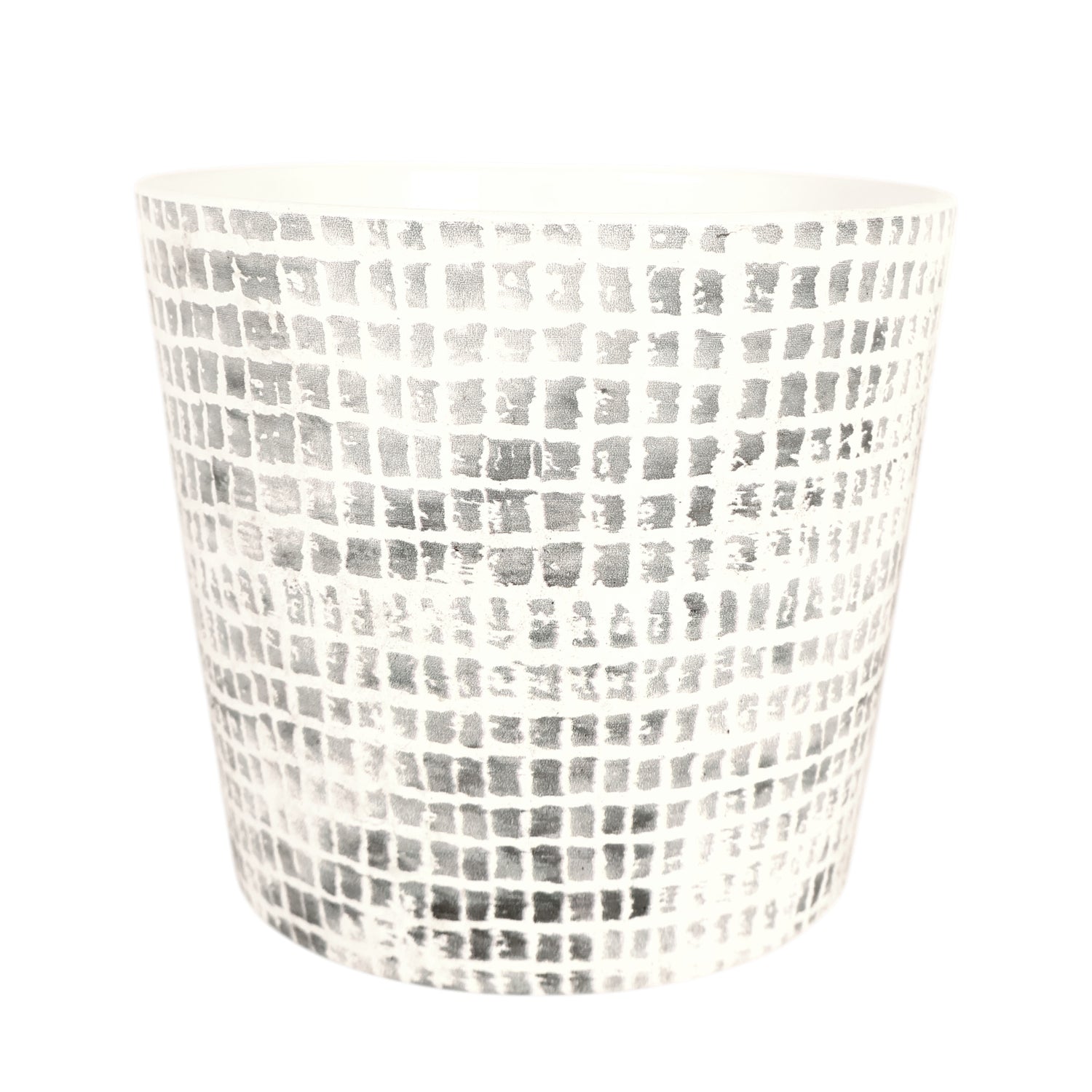 Pattern Pot 140mm Grey
