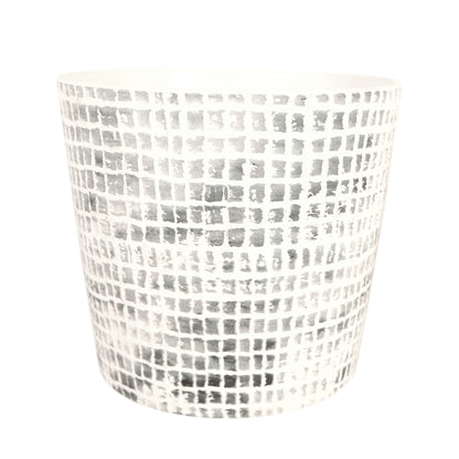Pattern Pot 140mm Grey