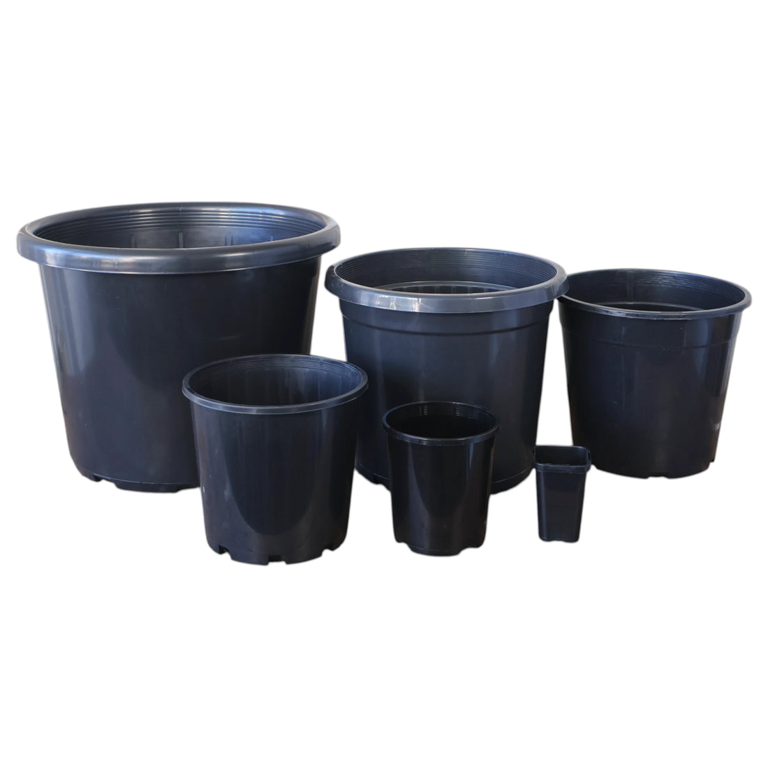 Black Plastic Pot 300mm