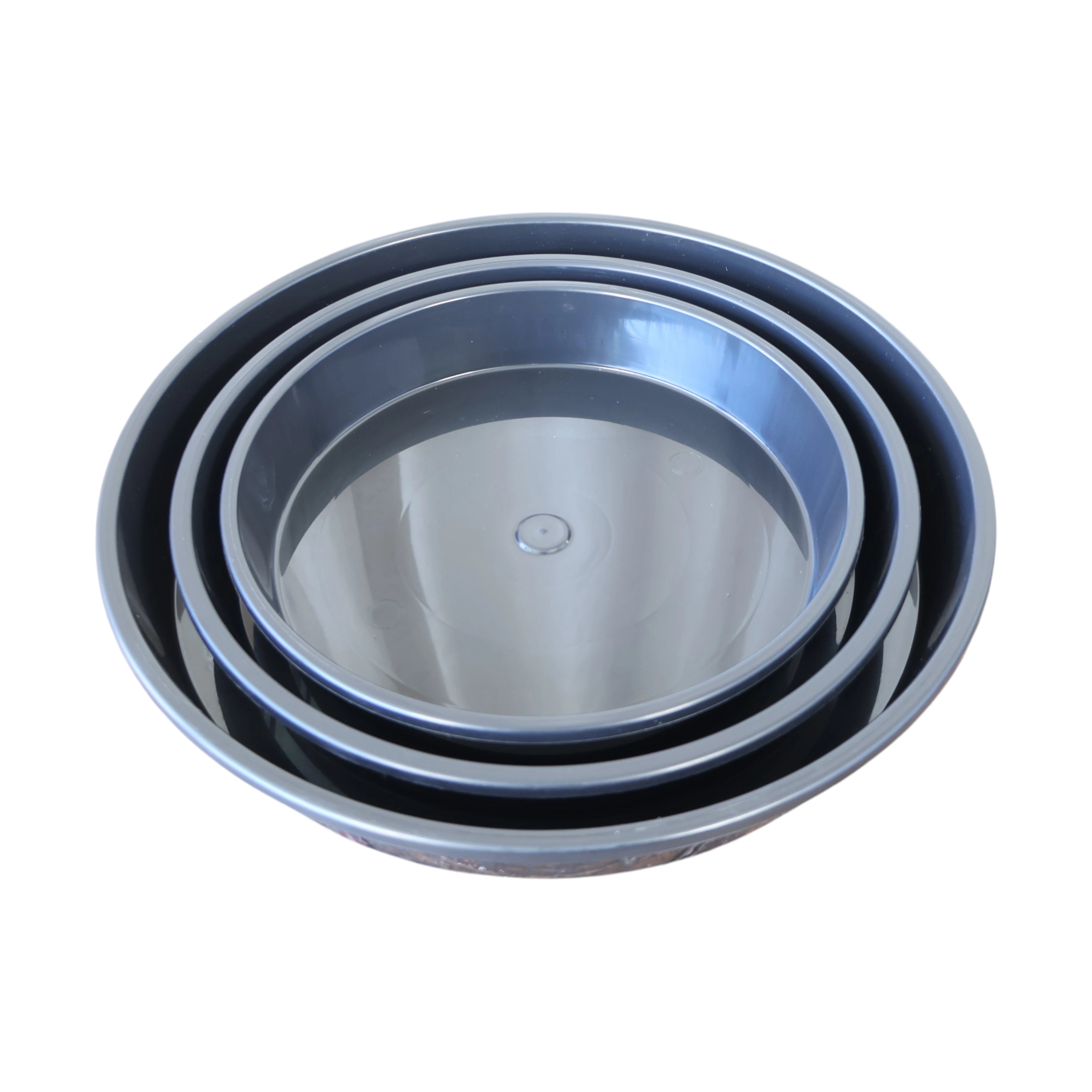 Black Plastic Saucer 300mm