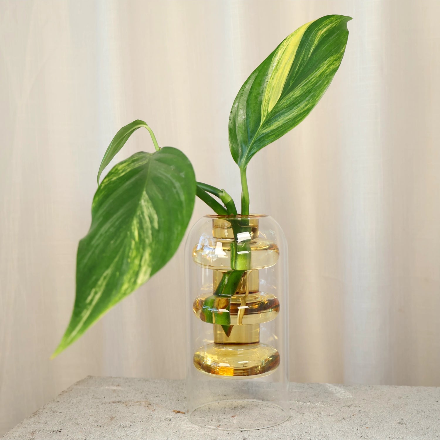 Coloured Vase Yellow - Float Jars