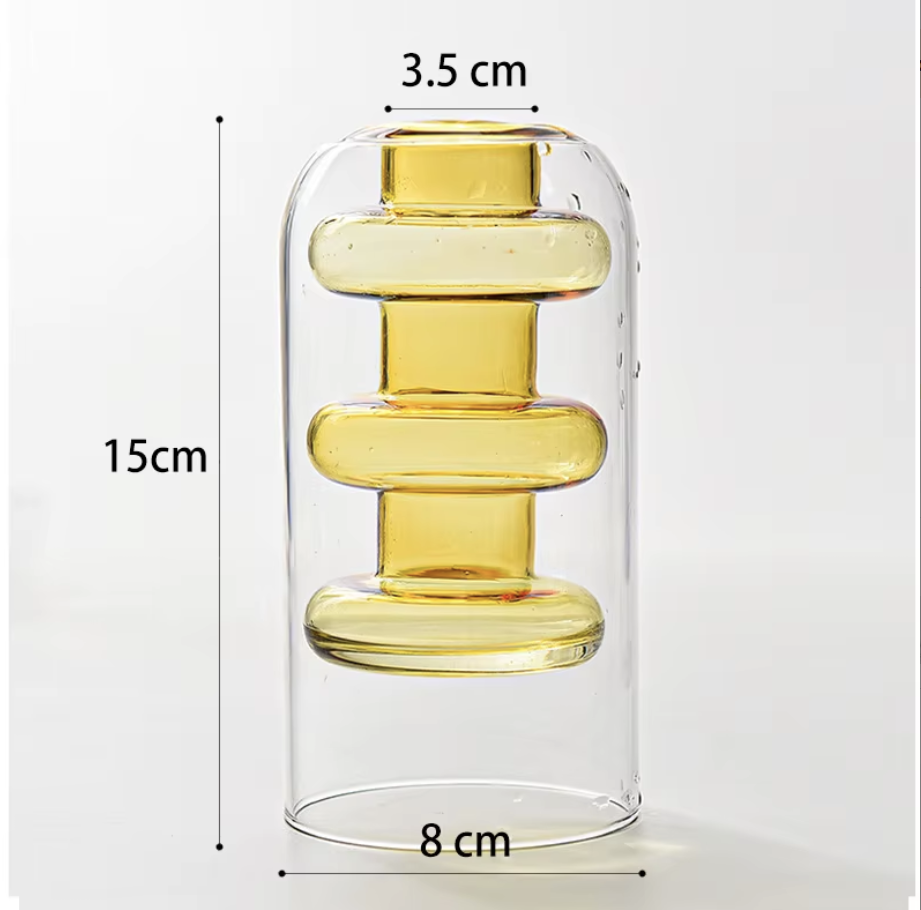 Coloured Vase Yellow - Float Jars